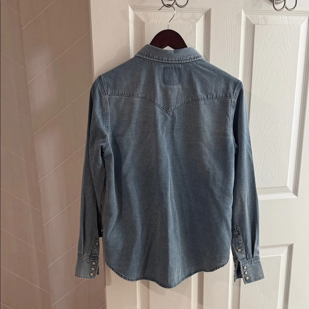 Sendero Light Blue Denim Western Shirt - Picture 2 of 4